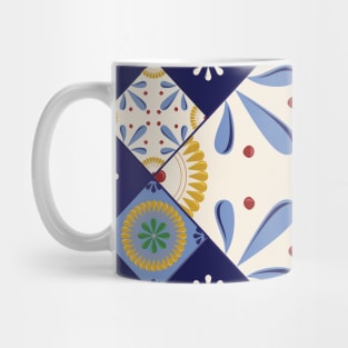 Mexican Talavera Tiles Pattern by Akbaly Mug